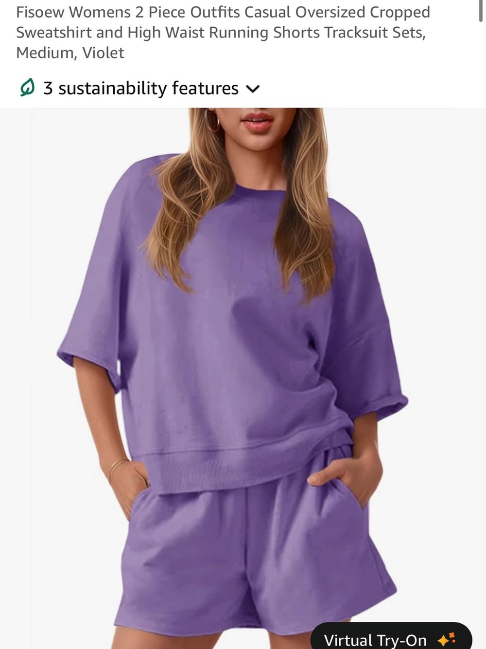 Purple two piece set